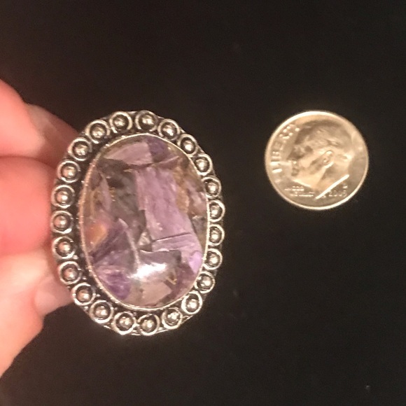 Copper Charoite Ring - Picture 3 of 5
